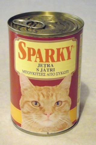 Vlažna hrana za mačke Sparky konzerva riba 400gr